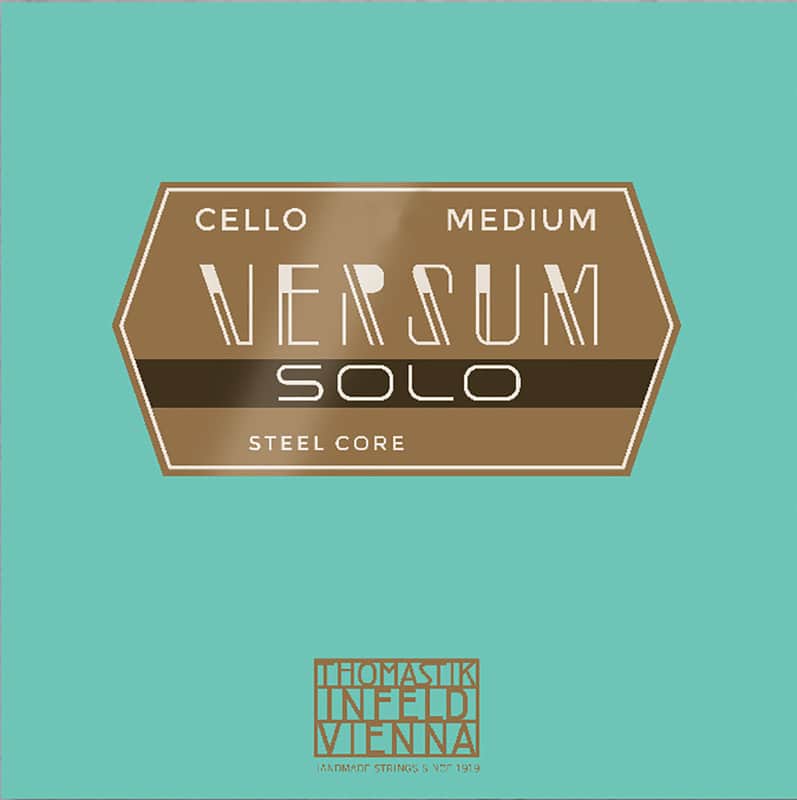 Thomastik-Infeld VES41 Versum Solo Multialloy Wound Carbon Steel Core 4/4 Cello String - A (Medium) image 1