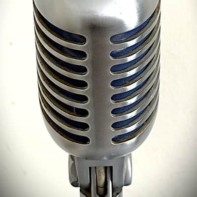 Vintage 1950's Shure 55S Dynamic Microphone, original, working, w/stand & cable image 8
