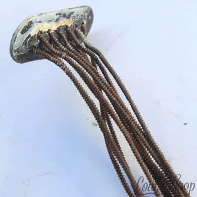 *Ludwig 13" 12-Strand Snare Drum Coiled Metal over Cloth Wires Vintage 20s USA* image 3