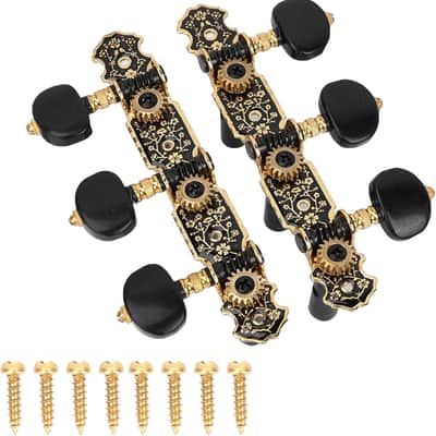 Guitar tuning pegs 3L and 3R, 1:18 Classical Guitar Tuners, Acoustic Guitar Tuning Pegs Suitable for Most Classical Guitar Replacement Accessories image 1