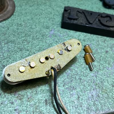 General Vintage Tone Musicmaster ®️ GVT Handwound pickup gray bottom aged image 3