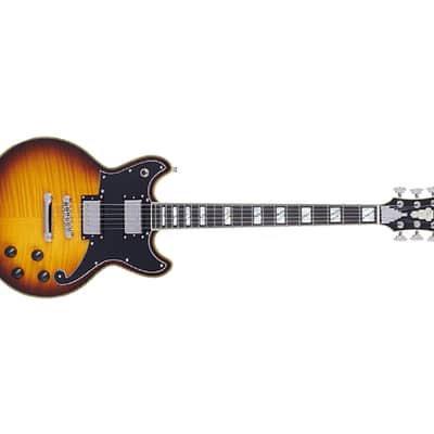 D'Angelico Deluxe Brighton Electric Guitar - Vintage Sunburst - Open Box image 4