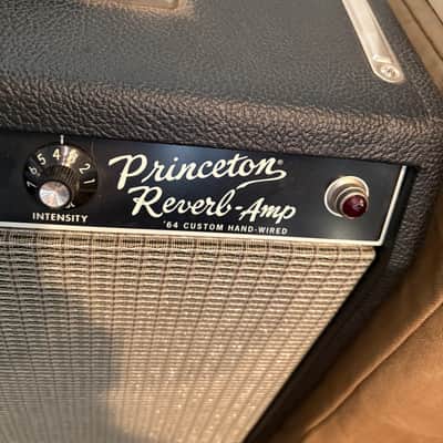 Fender '64 Custom Hand-Wired Princeton Reverb-Amp 12-Watt 1x10" Guitar Combo 2020 - Present Black image 2