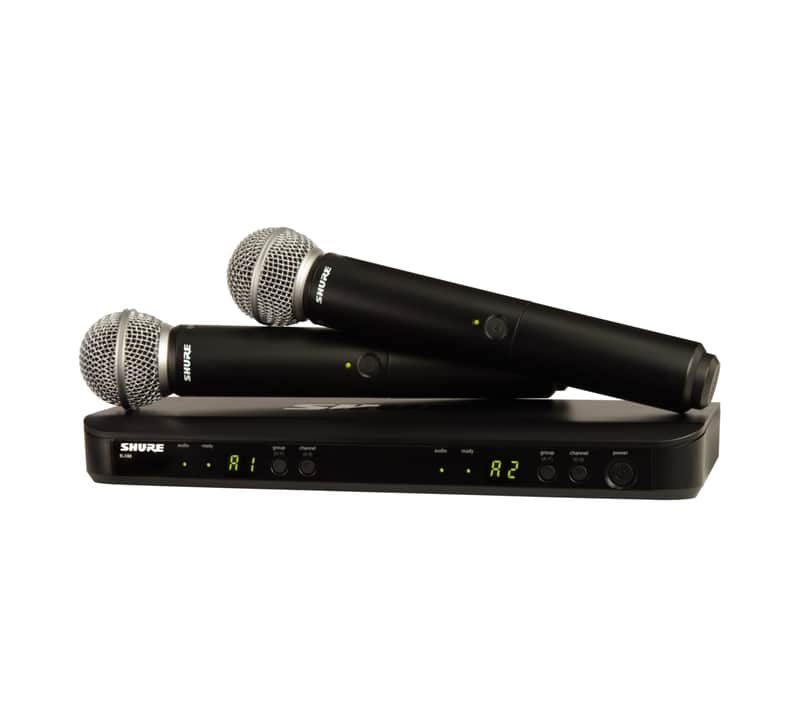 Shure BLX288/SM58-H9 Dual Handheld Wireles Microphone System image 1
