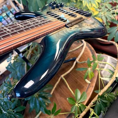 Ibanez SRAS7-CBS Bass Workshop Hybrid Fretless Soundgear 2023 - Present - Cosmic Blue Starburst image 18