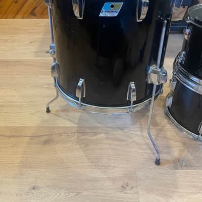 Ludwig 70s Vistalite Toms - 12” Rack, 13” Rack, 16” Floor 1970s - Black image 2