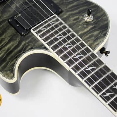 Epiphone Les Paul Custom Prophecy EX 2008 - Trans Black **New Bone Nut** image 11