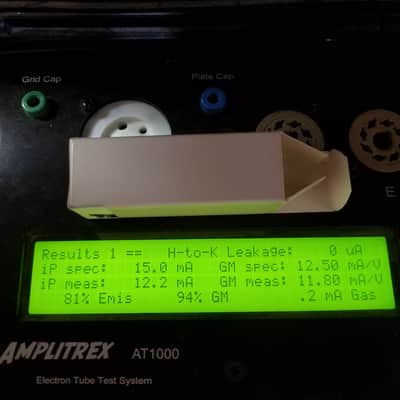 Amperex 6DJ8 tNOS AT1000 TESTED Balanced! PI Vacuum Tube Heerlen Small Halo Getter rare Treble Clef Bugle Boy T4TCbb ECC88 dual triode 1960-1966 image 2