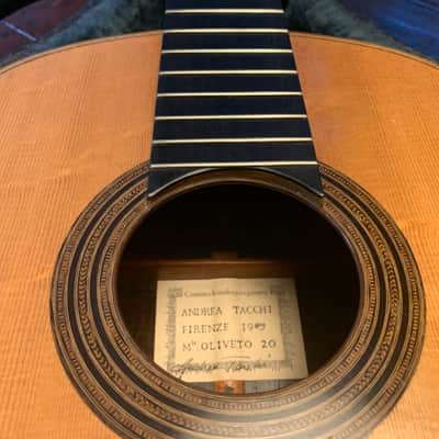 Andrea Tacchi Konzert / Klassik Gitarre Classic Concert Master Guitar Firenze 1989 TOP! image 5