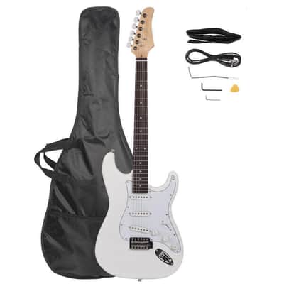 OEM White 6-String ST Electric Guitar – Basswood Body, S-S-S Pickups, Rosewood Fingerboard + Gig Bag 2025 - White image 1