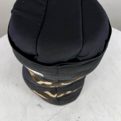 Africa Child Handmade Djembe 9 in Hand Carved With Carrying Case Needs New Skin image 6