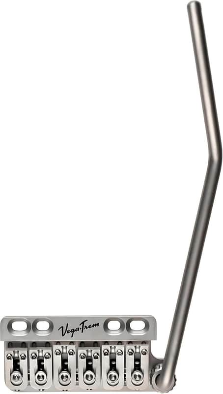 Vega-Trem VT1 Special Standard 6-Screw Stratocaster Guitar Tremolo Bridge For Strat No Mods Easy Installation (Satin, Right) image 1