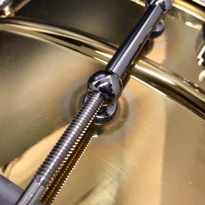 Ludwig 6.5x14 Super Brass LB403T w/ Tube Lugs / B-Stock image 8