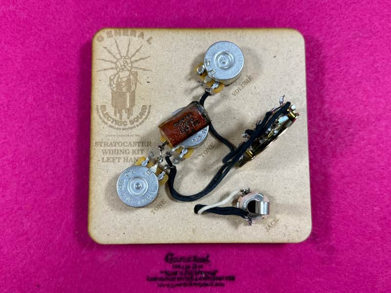 General Vintage Tone for Stratocaster ®️ Left handed Prewired harness electronics 1954 to 1958 5 way Control Lefty image 1
