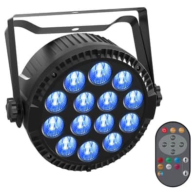 Stage Lights, 4 Pack Led Par Lights Rgbw Dj Stage Lighting 14X6W Uplights For Events By Sound Activated And Dmx Control For Wedding Church Live Show Disco Halloween Christmas Parties image 6