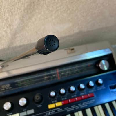Sankei Entertainer TCH-8800 Drum Machine, Synth Keyboard, Mixer Amp, Radio, Tape Player Recorder 1978 - Tan and black plastic image 2
