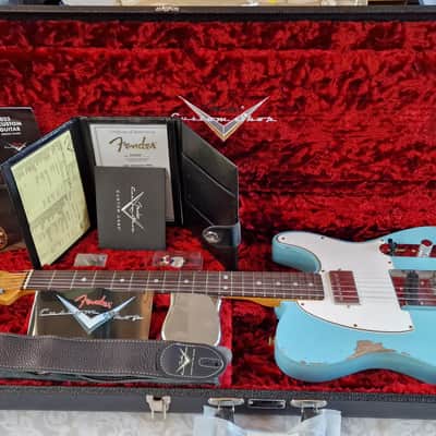 Fender Custom Shop '67 Telecaster Heavy Relic Daphne Blue American Vintage USA 1967 60s Reissue electric guitar image 1
