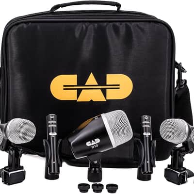 CAD 7 Piece Drum Set Misrophone Pack Kit - Bass, Snare, Tom, Cymbals, Overhead image 1