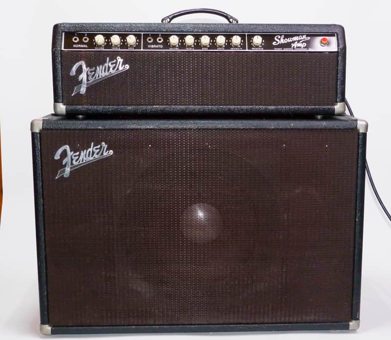 1962 FENDER SHOWMAN 6G14-A 100-Watt 1x12" Brown Face-Piggyback Guitar Amp image 1