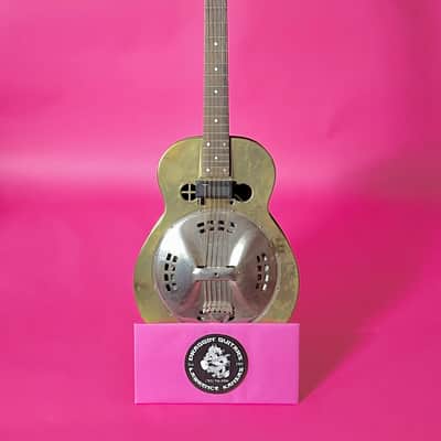 1936 Dobro M-32 Gold Roundneck fiddle edge resonator image 2