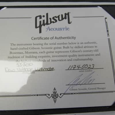 2015-16 Gibson Custom Shop LIMITED SJ 200 New Vintage Ultimate 1 OF 30 Acoustic / Electric Guitar With Case, COA And Candy image 20