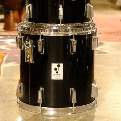 Sonor Phonic plus toms 10/12/14 1980s - Black image 3