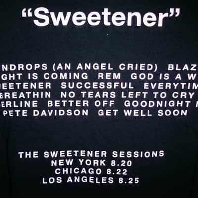 ariana grande sweetner sessions official L tee - pop r&b hip hop actress remix image 3