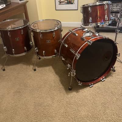 Tama SuperStar Drum Kit 22/13/16/16 Mahogany Finish image 1