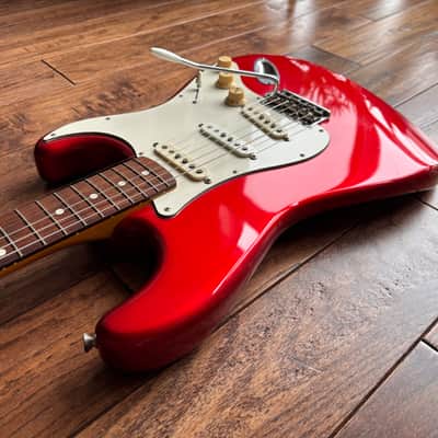 1984 Fender ST-62 Stratocaster ‘E’ Serial 1962 Reissue Candy Apple Red MIJ Fujigen Factory image 7