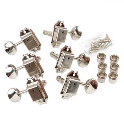 Open Box~ Nickel Gotoh 3x3 Kluson Style Tuning Machines, No Mounting Screws image 2