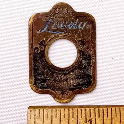 Leedy 1946-8"Elkhart Indiana"Blue/Brass Badge Snare/Bass/Tom Drum Vintage40s USA image 1