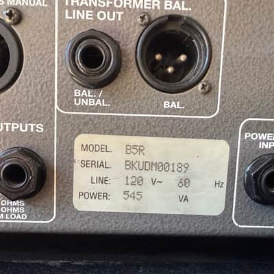 Ampeg B5R Bass Dual-Channel Amp Head +OCTAVE/DIST w Flight Case 1 OWNER USA Made image 15