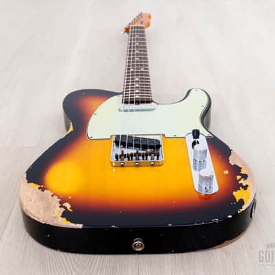 Fender Custom Shop 1963 Telecaster Heavy Relic Sunburst image 8
