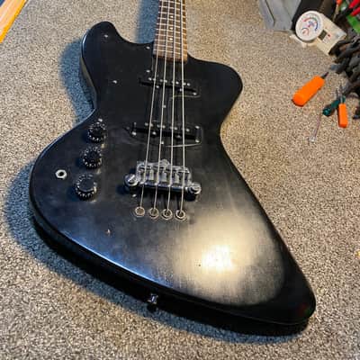 Custom made Krist Novoselic RD bass (left handed) 2000s  Gloss Black image 6