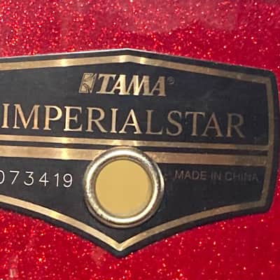 Tama - 5x14" Imperialstar Snare Drum 2000's - Red Sparkle image 2