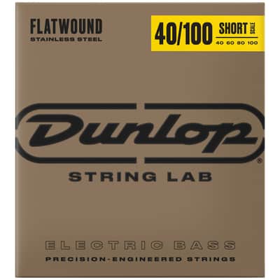 DBFS40100S Stainless Steel Flatwound 40-100 Short Scale Dunlop image 1
