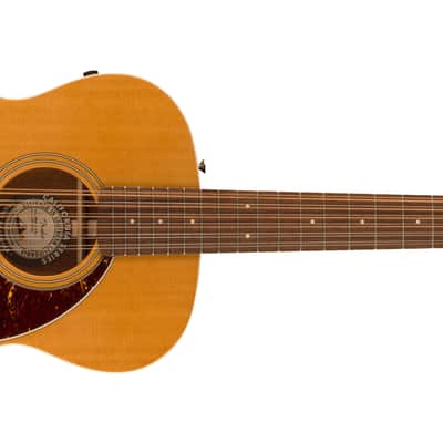 Fender Villager 12 String Acoustic Electric Guitar with Gig Bag, Aged Natural image 1