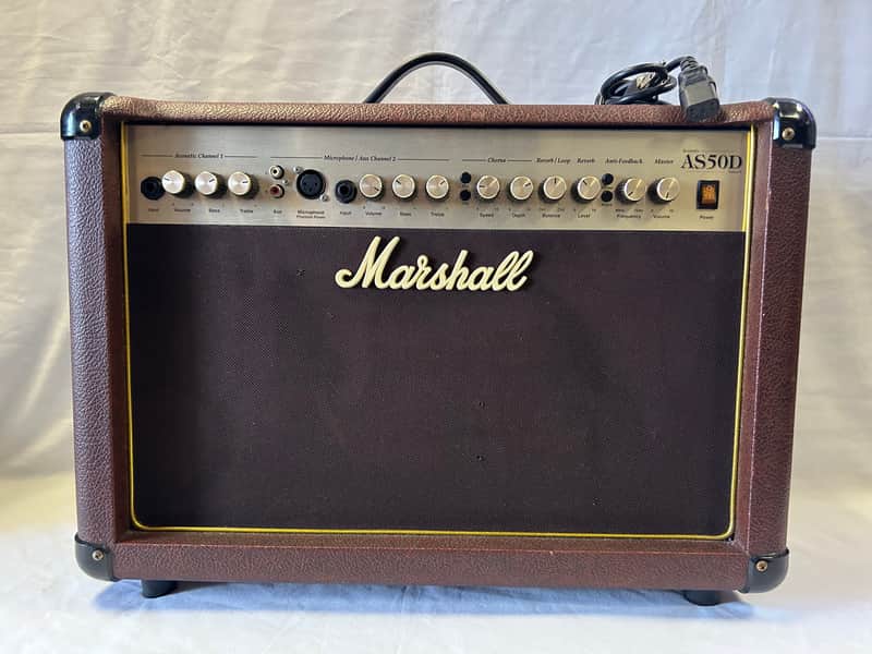 Marshall Acoustic Soloist AS50D 2-Channel 50-Watt 2x8" Acoustic Guitar Combo 2007 - Present - Brown image 1