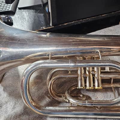 King System Blue SB30-LE Silver Marching Euphonium image 2