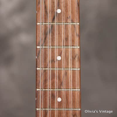 original 1967 Danelectro SLIMLINE DANE B3N 12-string DARK GREEN!!! image 3
