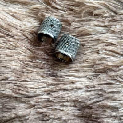 1960s Fender Telecaster Original Vintage Flat Top Knurled 2 Knobs Set image 3