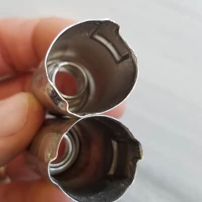 Elco Pair (2) Tube Shields 6AU6 7-pin J-Slot TS102U02 mil spec J20-01 Vintage Vacuum 1950s-1960s image 5