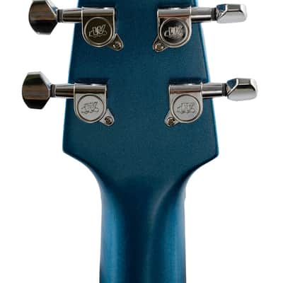 Backlund Super Vee Electric Guitar-Blue-Creme image 5