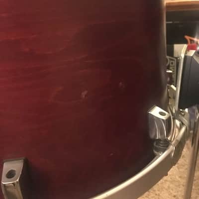 Orange County Drum & Percussion OCDP USA 6-piece drum kit 2002 Burgundy Satin image 3
