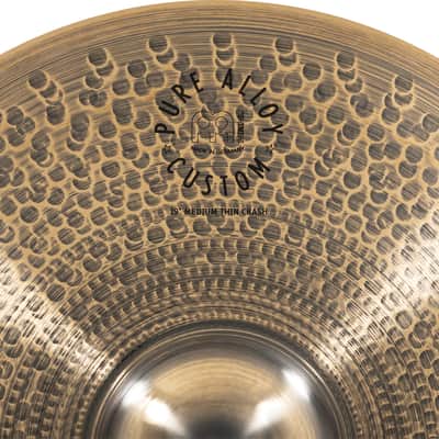 MEINL PAC19MTC Pure Alloy Custom Medium Thin Crash 19 Zoll Becken image 6