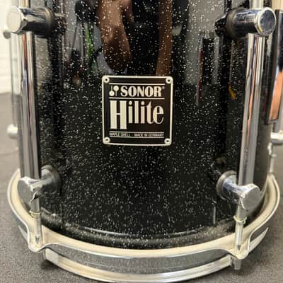 Sonor Hilite drum set Early 1990s - Black diamond, chrome hardware Bild 9