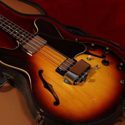 1968 Gibson EB-2D - Sunburst - All Original image 7