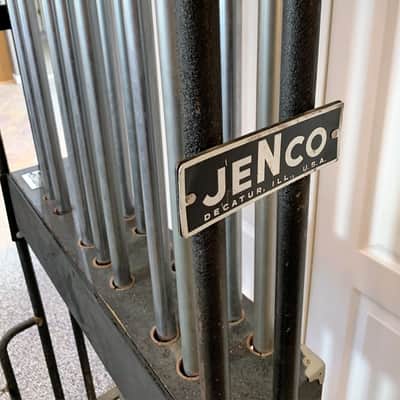 Jenco 1.5 Octave Chrome 1" Tubular Orchestral Chimes w/Foot Damper image 1