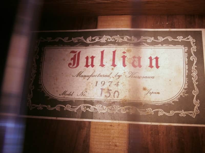 Vintage 1974 Jullien Model 150 Solid-Top Classical Guitar | Reverb