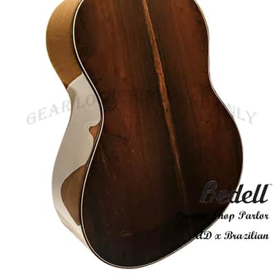 Bedell FS-P-AD/BR Fireside Parlor Adirondack Spruce & Brazilian Rosewood handcraft guitar image 5